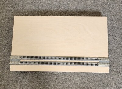 T-TRAK DOUBLE MODULE, Fully Assembled, 1/4" Plywood Top