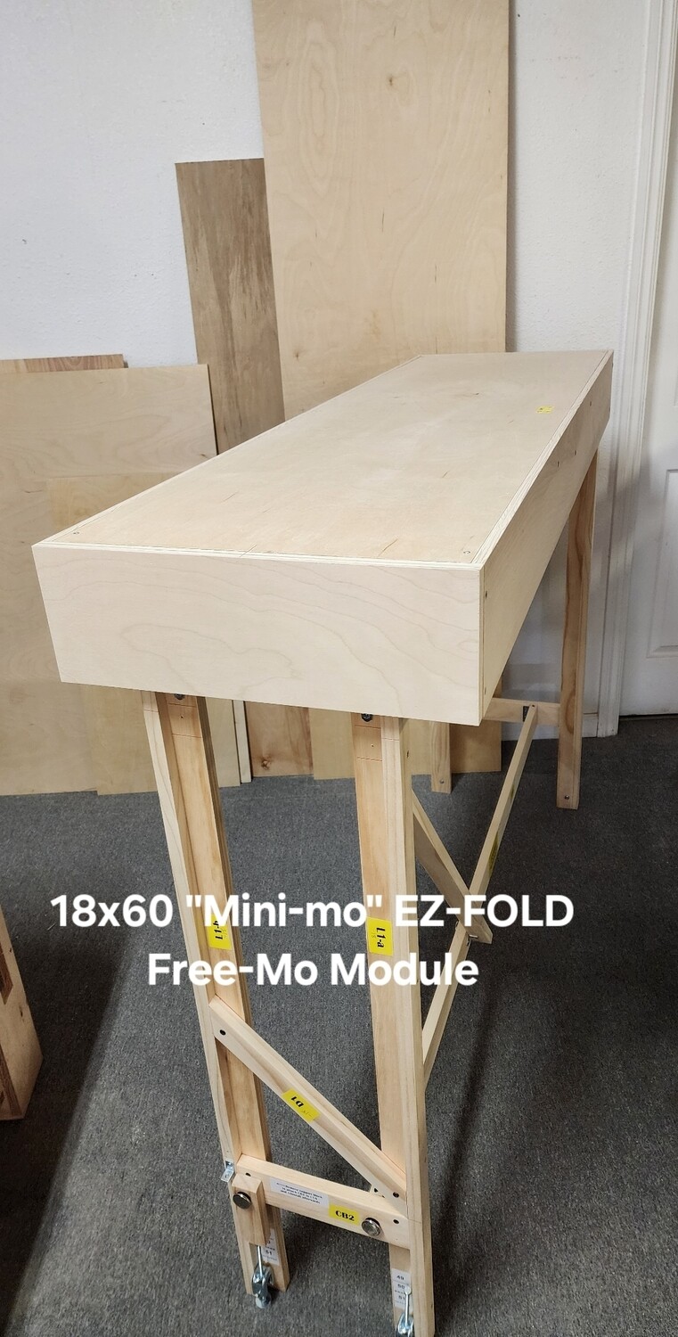 18"X60" 'Mini-Mo' EZ-FOLD Flush Top Free-Mo Module Kit
