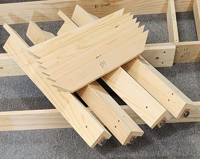 1x3 L-Girder Style Leg Assembly, 43"-48"