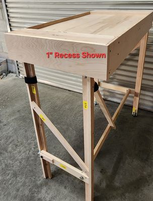 24"X72" EZ-Fold Recessed Deck Free-Mo Module Kit