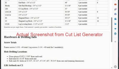 PRO Digital Benchwork Plan Package™ plus Model Railroad Benchwork Cut List Generator™