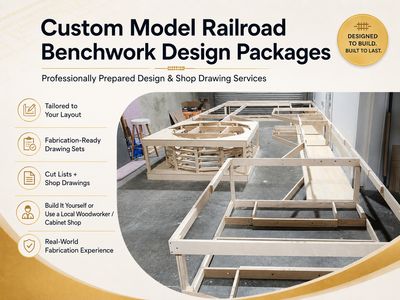 Custom Model Railroad Benchwork Design Packages by The Model Railroad Benchwork Store. Take your vision from design to build.