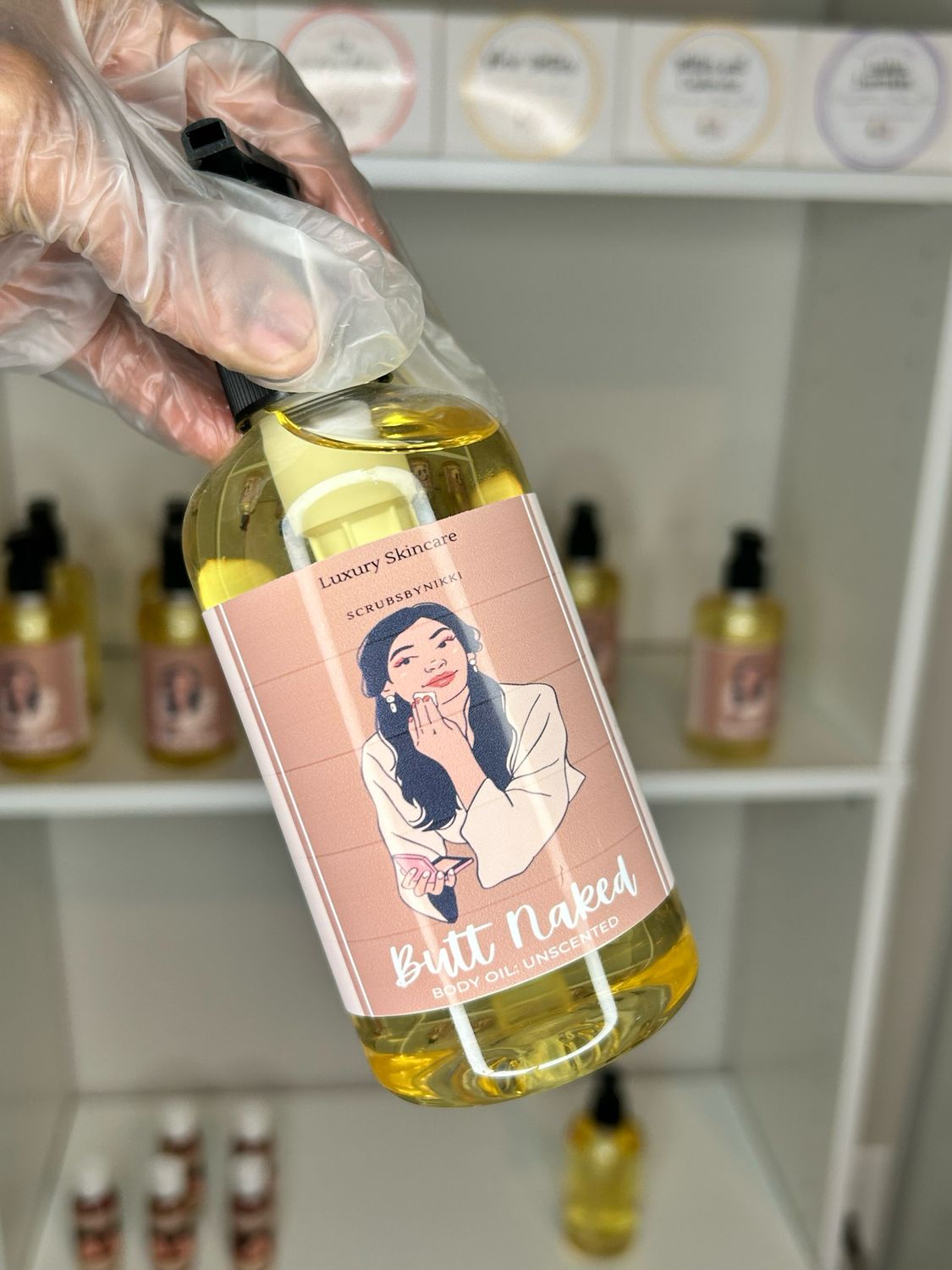 Butt Naked Body Oil: Unscented