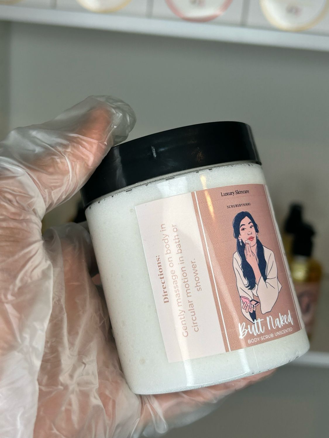 Butt Naked Face &amp; Body Scrub 9oz