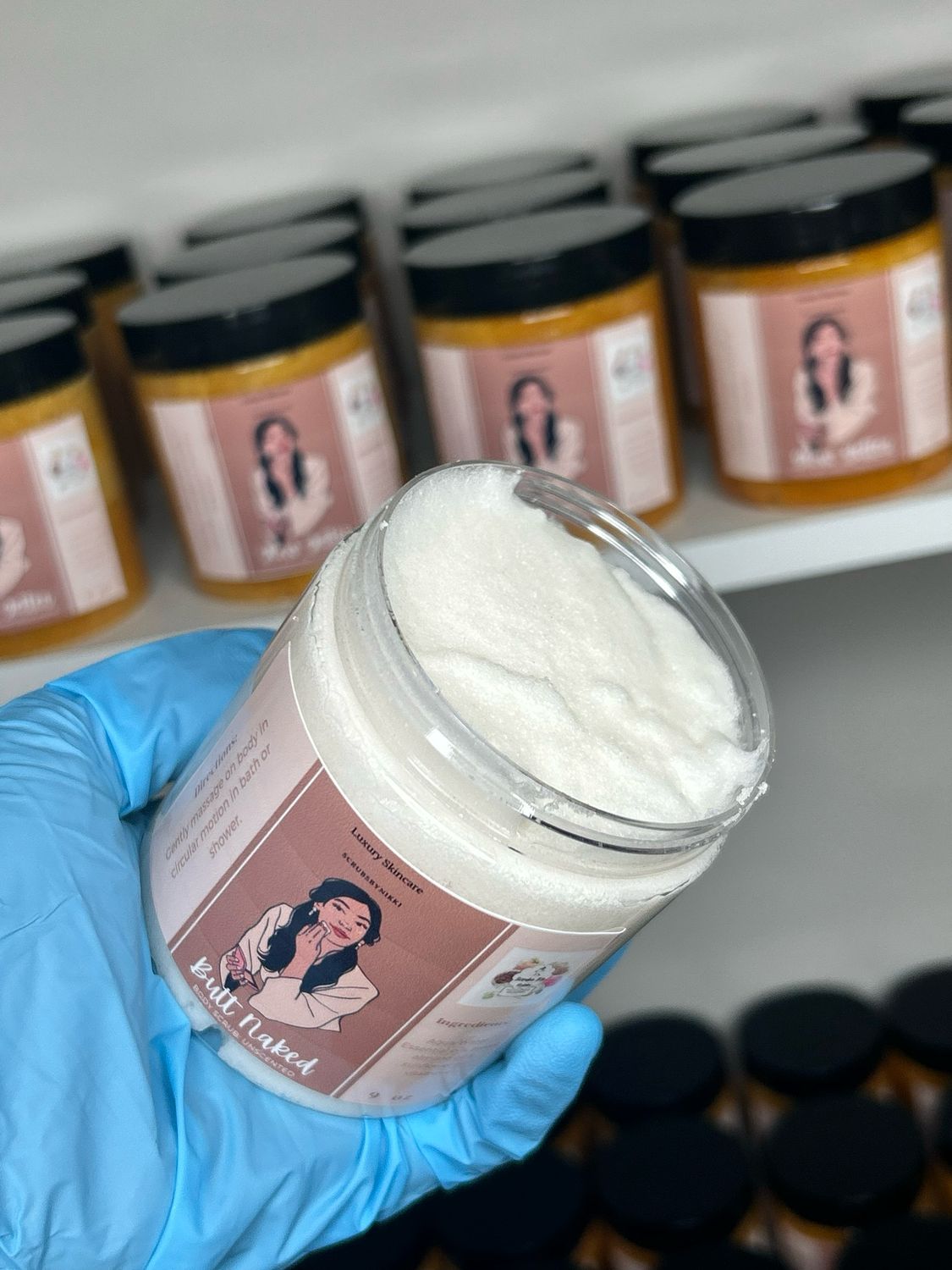 Butt Naked Face &amp; Body Scrub 9oz