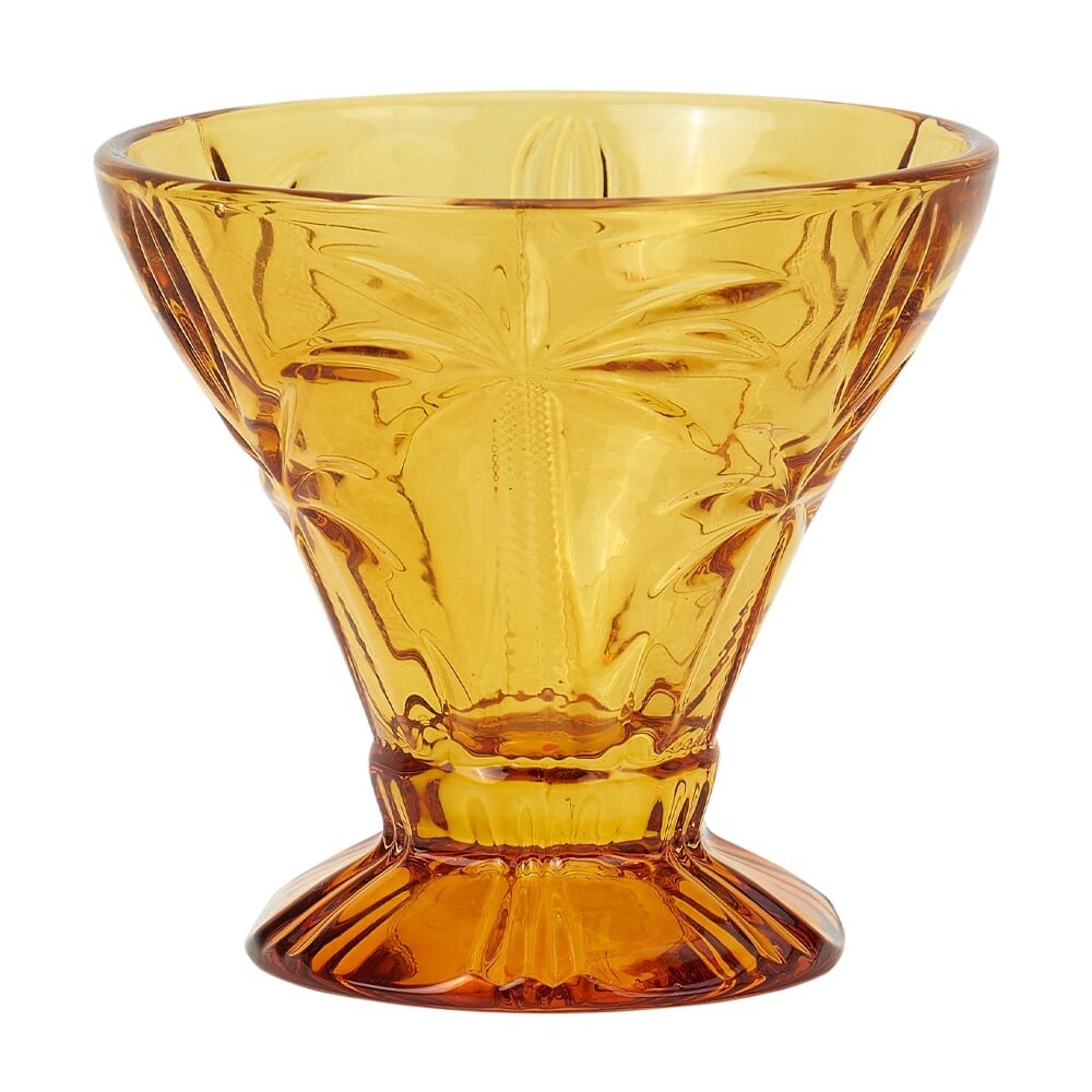 Cocktail Glass Set | Palm Tree, Colour: Amber
