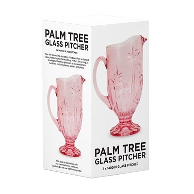 Glass Jug | Palm Tree