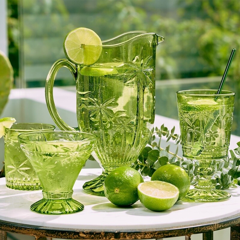 Glass Jug | Palm Tree