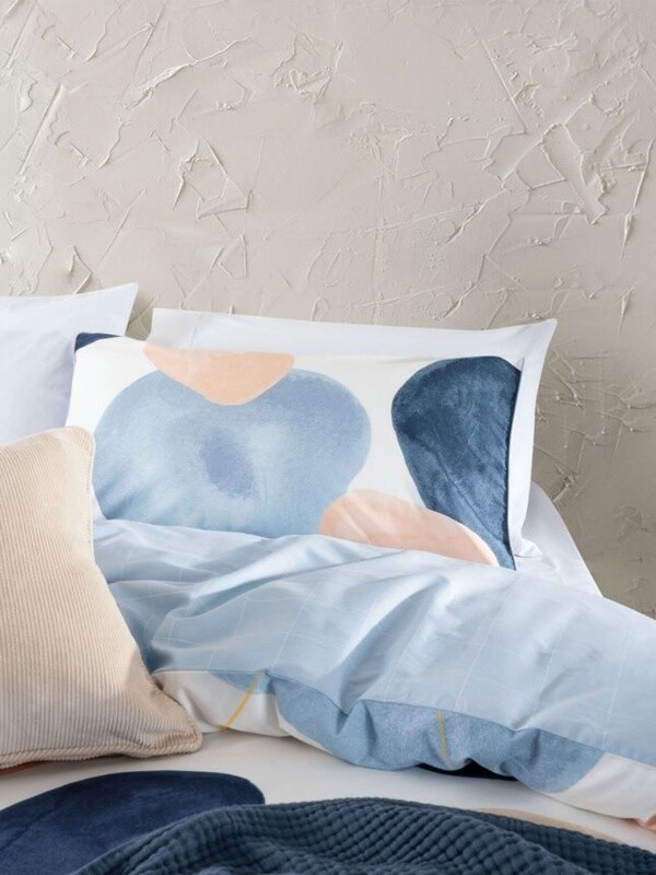Haven Quilt Cover Set | Blue