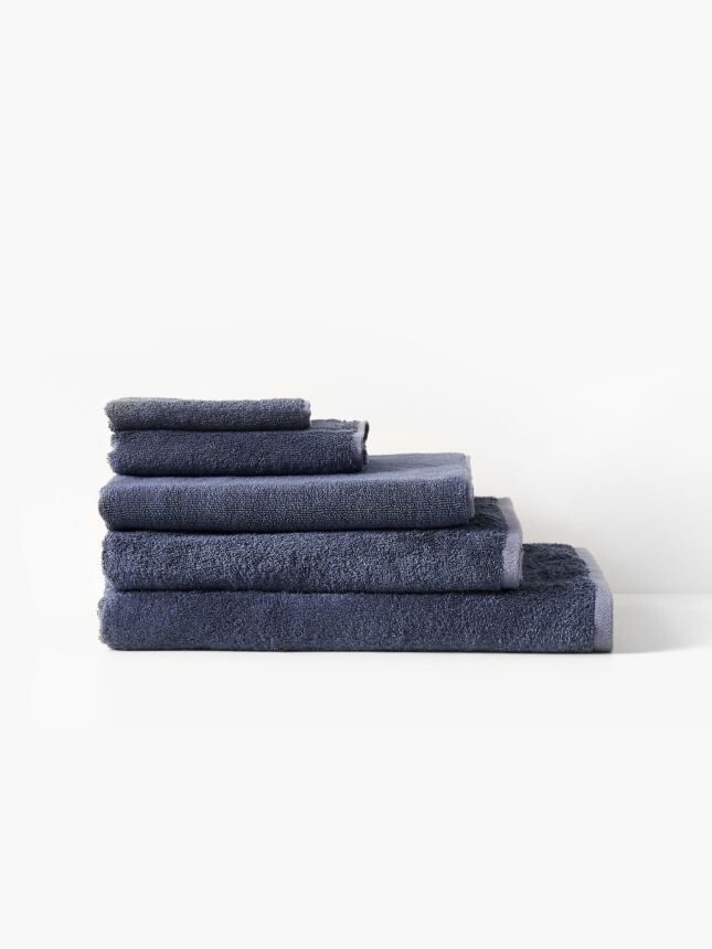 Nara Bath Sheet, Colour: Bluestone