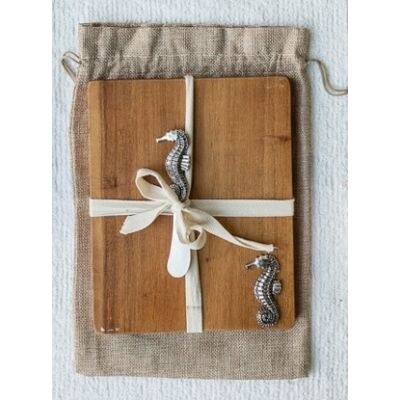 Seahorse Cheeseboard + Spreader