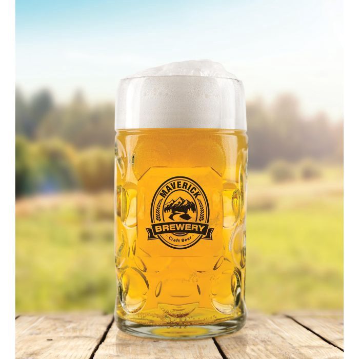 1L Classic Glass Beer Stein