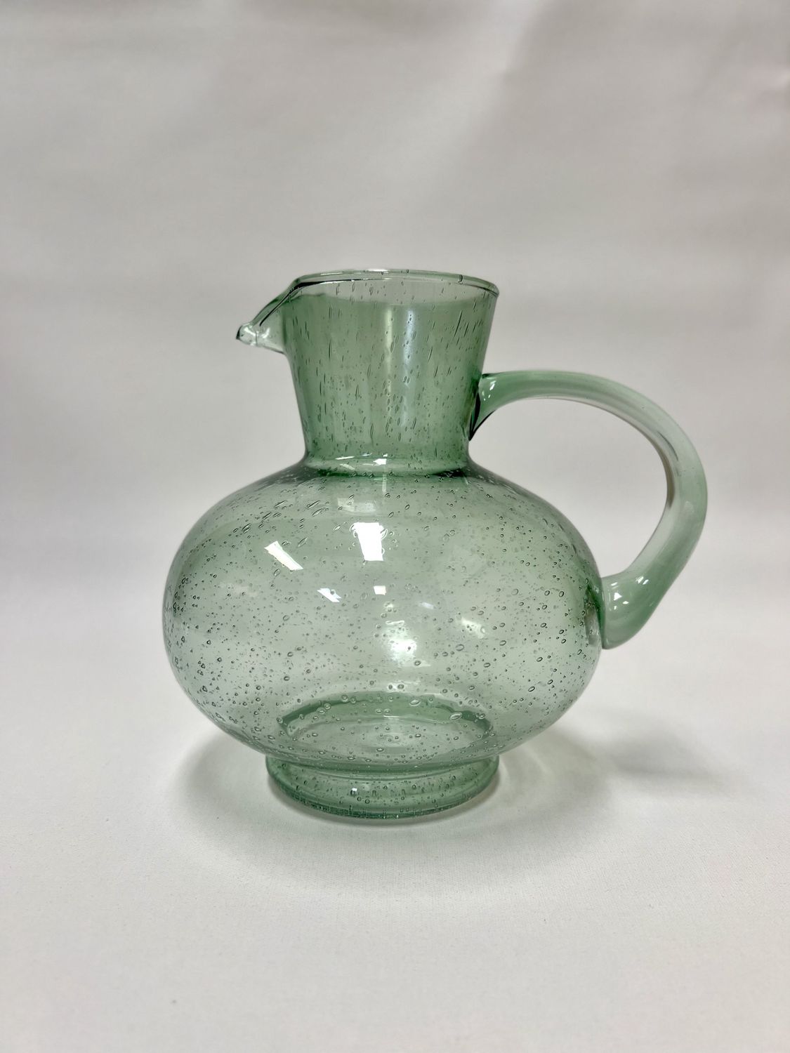 Saltara Jug | Green | Bubble Glass | 1.7L