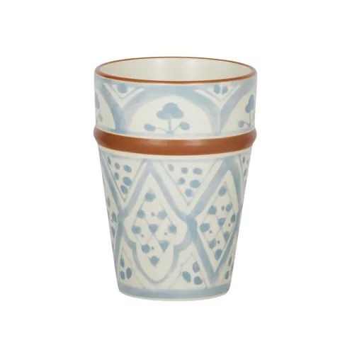 Aleah Ceramic Latte Cup, Colour: Blue