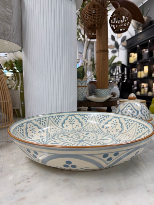 Aleah Ceramic Shallow Bowl