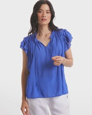 Marco Polo - Ruffle Slv Breezy Top - YTMS44597