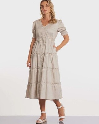 Marco Polo - S/S Tiered Dress - YTMS49254