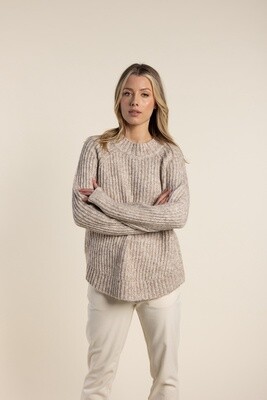 Two-T's - Funnel Neck Jumper Marshmellow - 2713