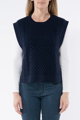 Jump - Cable Vest Navy - 56611016A