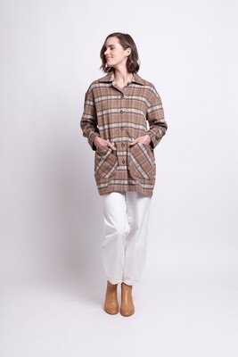 Foil - Well Plaid Shacket Lupine Check - FO7747