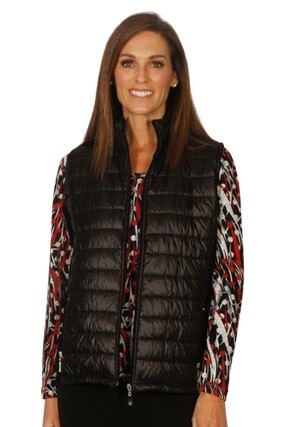 Jillian - Peak Fleece Padded Vest Black - 2484, Size: 10