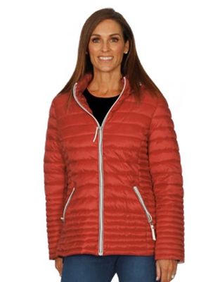 Jillian - Quilted Puffer Jacket Red - 2461