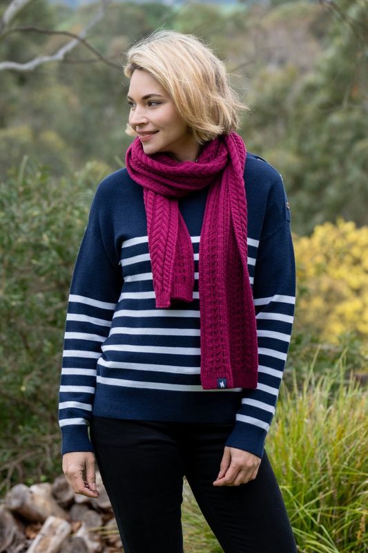 TC - Taylah Scarf Mulberry - T4W2945SCF