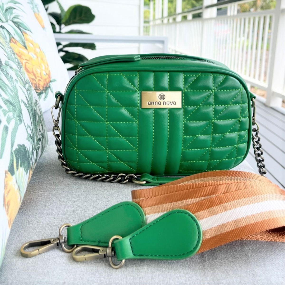 Anna Nova - Madeline Satchel Green - AAX-GR