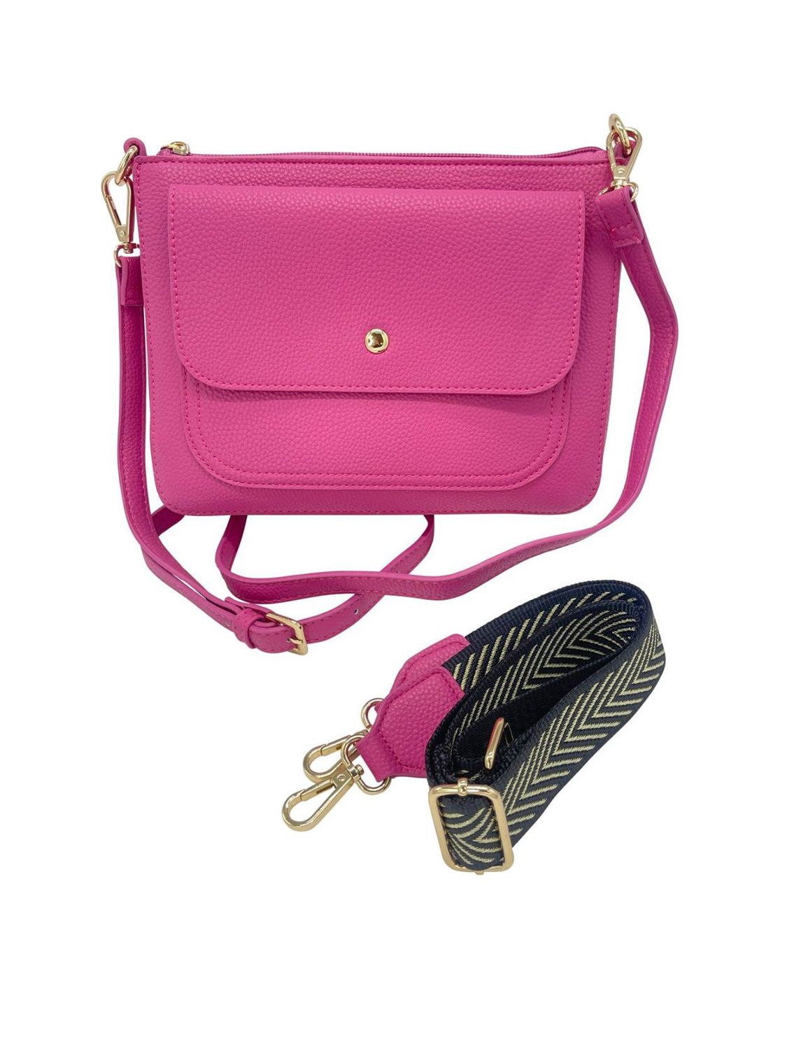 Anna Nova - Wisteria Satchel Hot Pink - AAV-HP