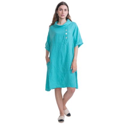 Vera May - Smeraldo Italian Linen Dress - 6032