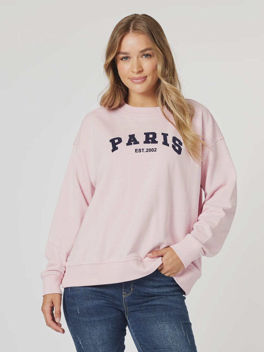 Threadz - Paris Sweatshirt - Pink 47324