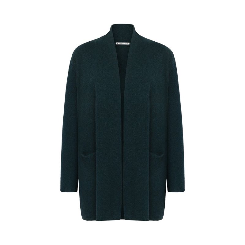 Mansted - Mitty Cardigan Long Dk Petrol
