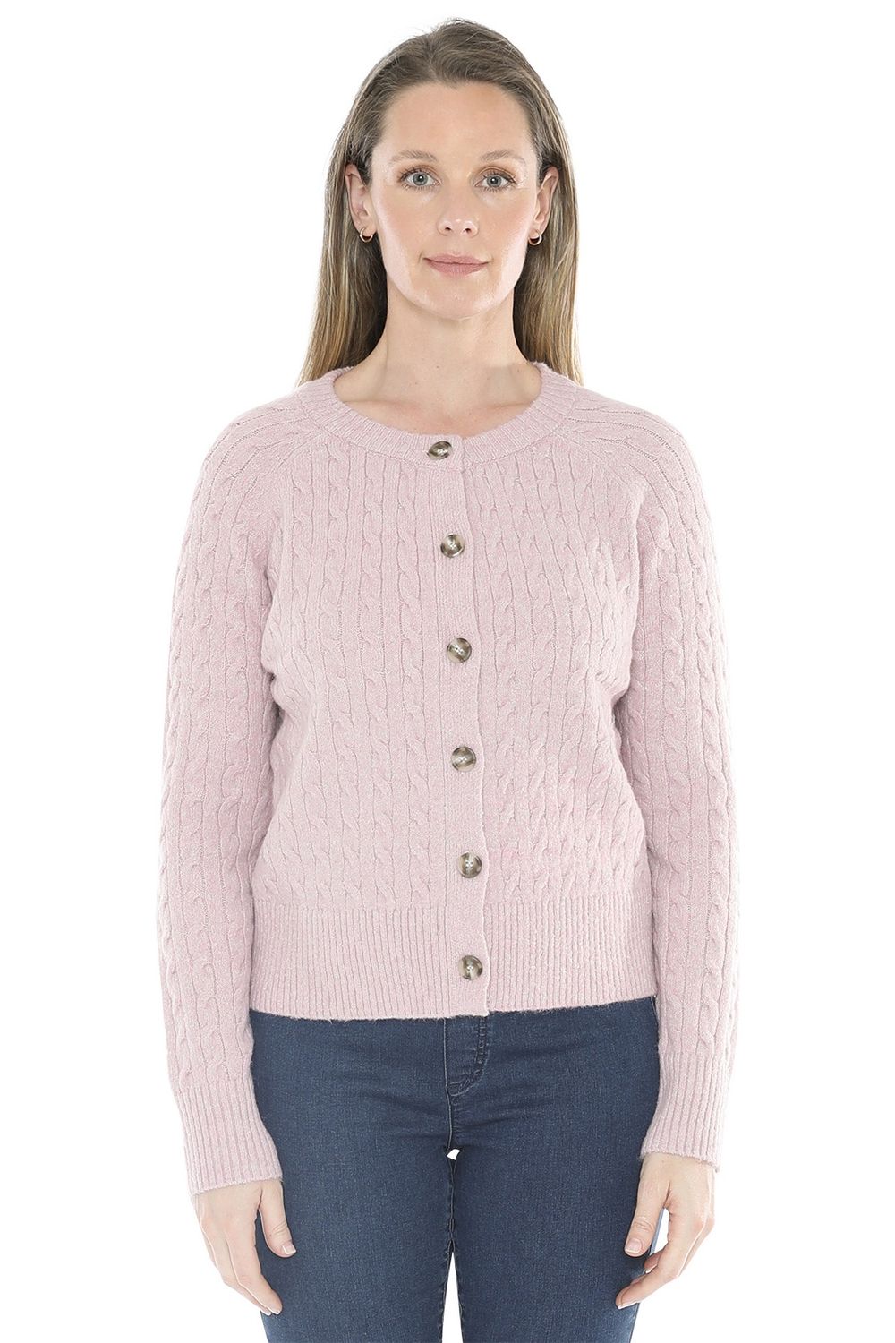 Jump - Cable Cardigan / Musk 58611041A