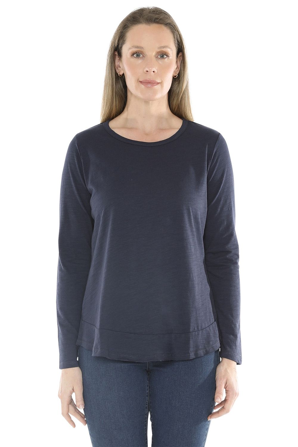 Jump - Layer Hem L/S Tee / Navy 58612016A