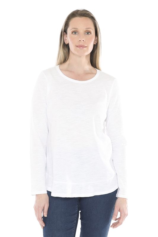 Jump - Layer Hem L/S Tee / White 58612016A