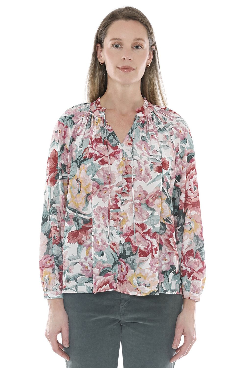 Jump - Rose Tapestry Top / Multi 586J3086A