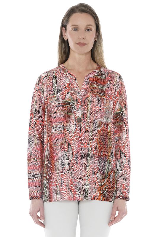 Jump - Abstract Snake Sequin Detail Top / Multi 586J3094A