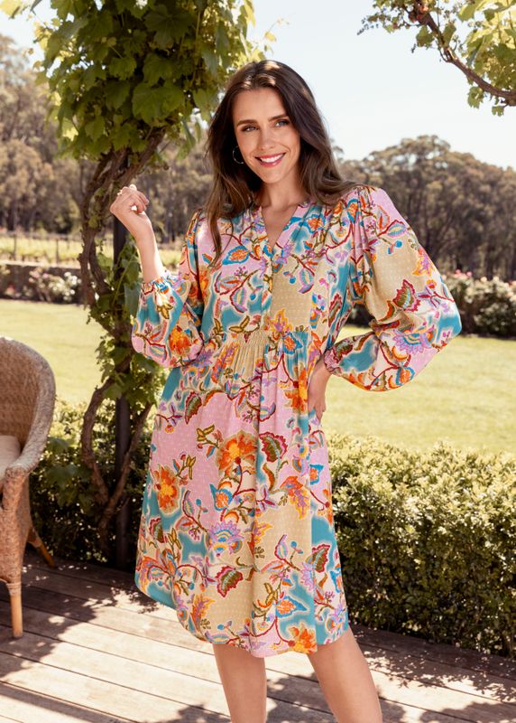 Jump - Fresh Chintz Dress / Multi 586J5083A