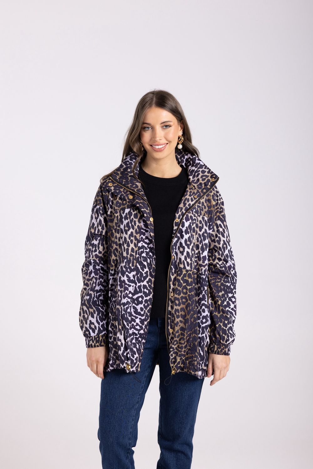 Two-T&#39;s - Animal Print Spray Jacket / 3032