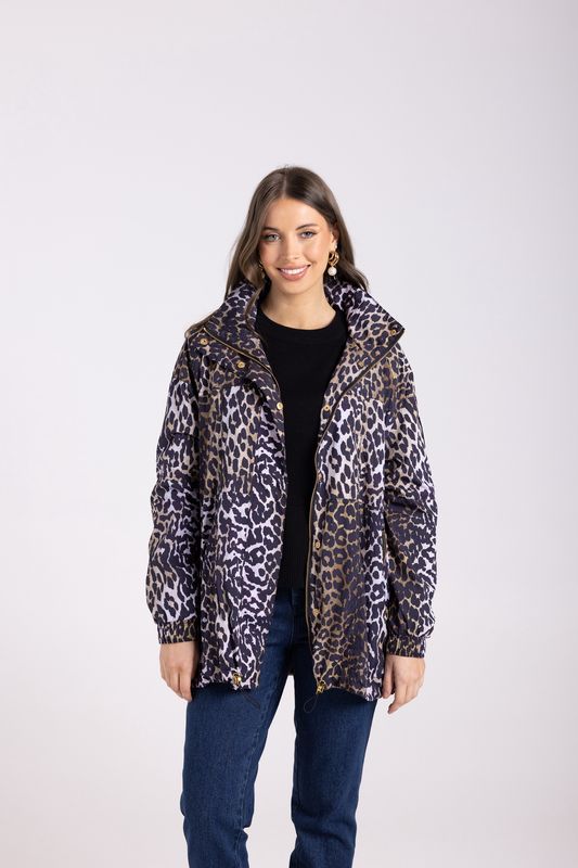 Two-T&#39;s - Animal Print Spray Jacket / 3032