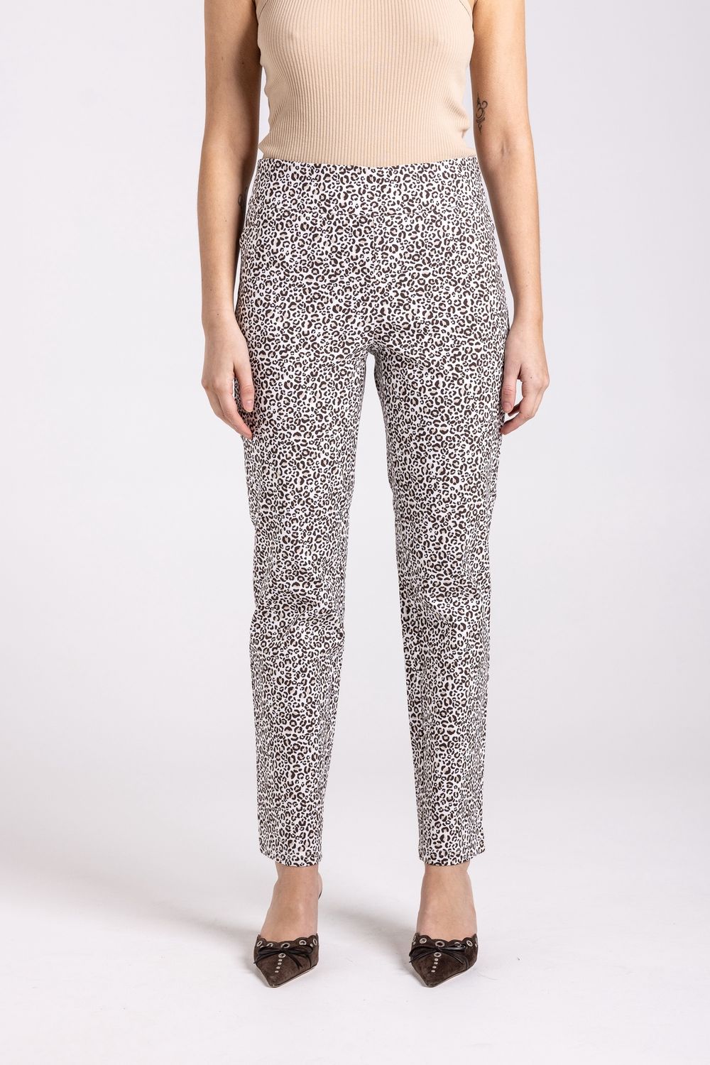 Two-T&#39;s - Animal Print Pull On Pant / 3056