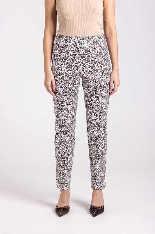 Two-T&#39;s - Animal Print Pull On Pant / 3056