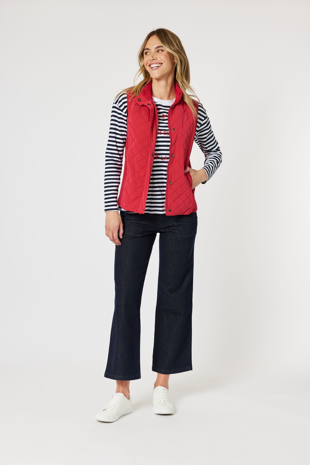 GS - Brighton Puffer Vest / Red 44386