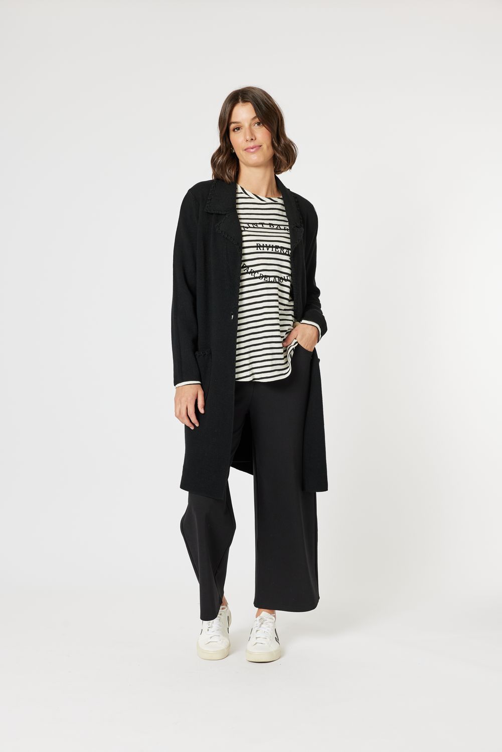 Clarity - Cosy Coatigan / Black 46608