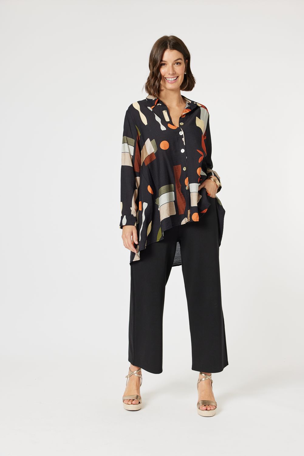 Clarity - Galleria Top / Black/Multi 47133