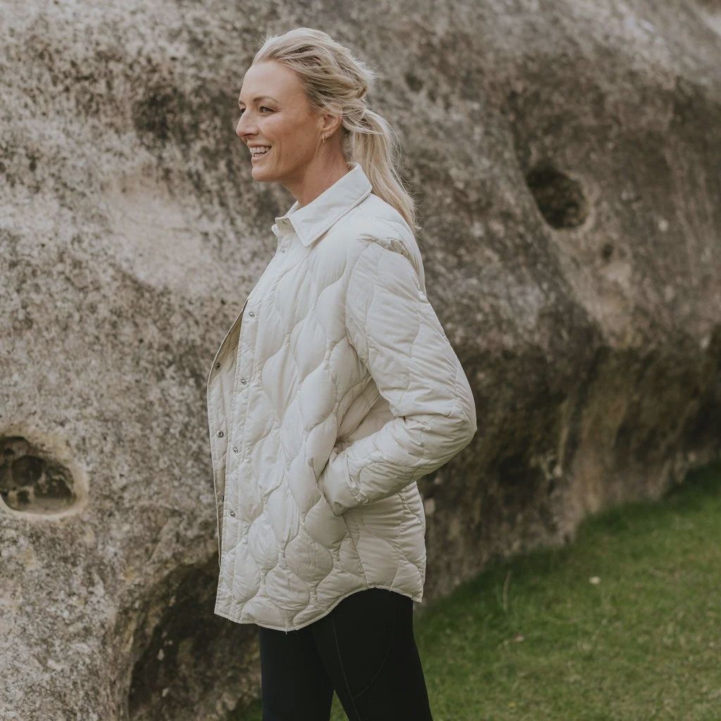 Moke - Ash 90/10 Down Overshirt / Cream
