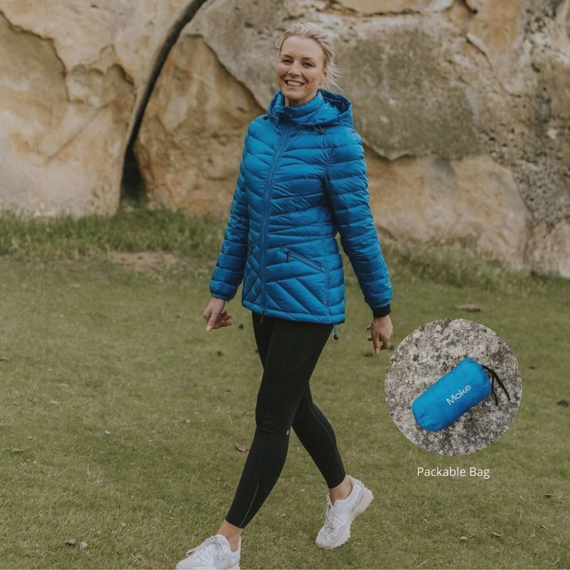Moke - Cushla 90/10 Packable Down Jacket / Imperial Blue