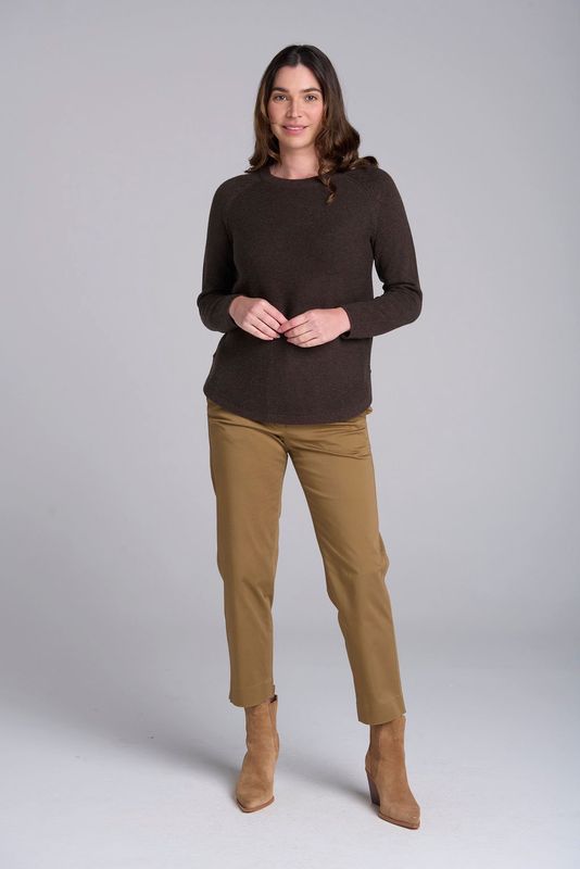 GC - Crew Neck Raglan Jumper / Coffee 8158M