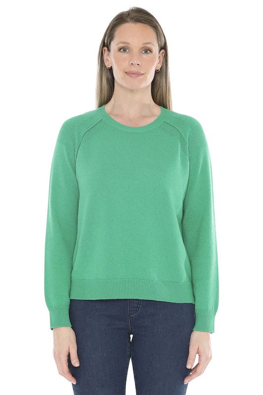 Jump - Detail Raglan Pullover / Kelly Green 58611033A