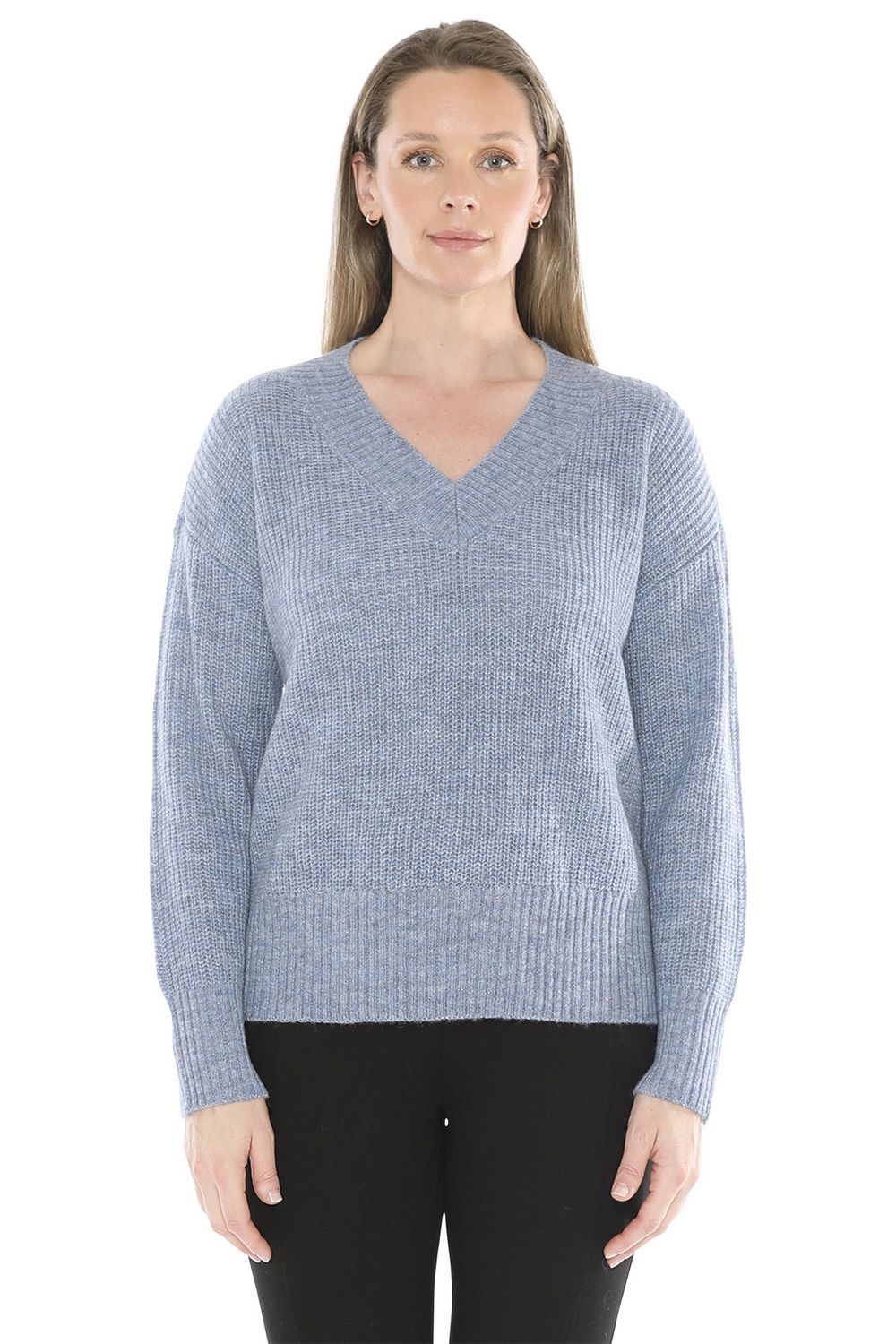 Jump - V Neck Pullover / Denim 58611077A